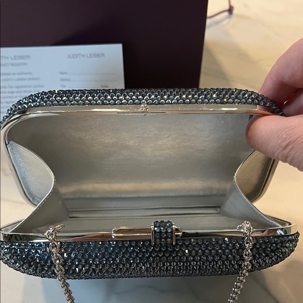 Judith Leiber Sparkling Blue Crystal Clutch - Picture 4 of 13